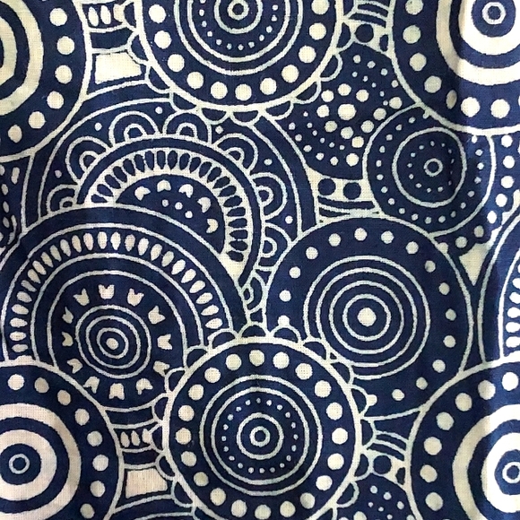 Indigo print Kurti maxi dress long jacket - Picture 3 of 8